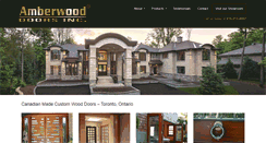Desktop Screenshot of amberwooddoors.com